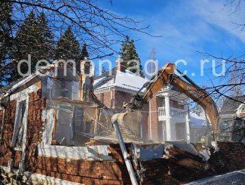 Деревня Таганьково, демонтаж деревянного коттеджа, 600м2